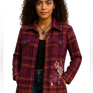 Johnny Was embroidered SHIRT JACKET NWT